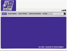Tablet Screenshot of mm-optik.at